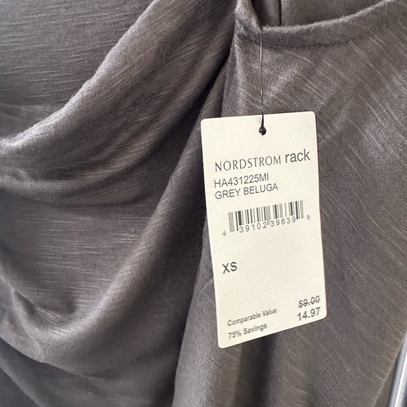 NWT Halogen Women’s Gray Blouse - Picture 4 of 4